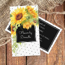 Search for sunflower business cards Watercolor