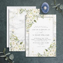 Search for white marble invitations Watercolor