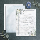 Search for white marble wedding invitations Watercolor