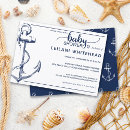 Search for navy blue and white baby shower invitations Nautical