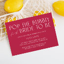 Search for magenta bridal shower invitations Typography