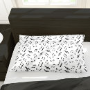 Search for musical notes pillowcases Pattern