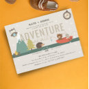 Search for adventure awaits baby shower invitations Camping