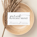 Search for hair salon appointment cards Minimalist