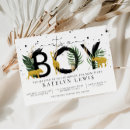 Search for gold safari baby shower invitations Palm leaves