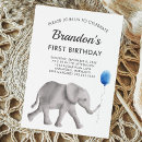 Search for baby elephant birthday invitations Animal