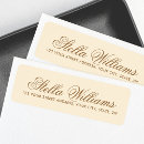 Search for ivory gold return address labels Modern