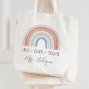 Search for teacher tote bags watercolor