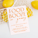 Search for orange bridal shower invitations Typography