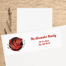 Search for red bird return address labels Cute