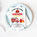 Search for firefighter party invitations Red