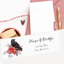 Search for raven return address labels Black