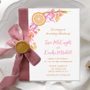 Search for orange fruit invitations Watercolor