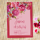Search for flower border birthday invitations Modern