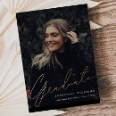 Search for rose gold foil graduation invitations College university