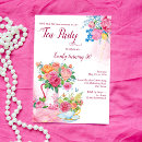 Search for tea cup birthday invitations Pretty