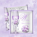 Search for lilac and white wedding invitations Flowers
