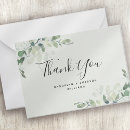 Search for eucalyptus wedding thank you cards Modern
