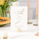 Search for gold numbers table wedding table cards Calligraphy