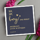 Search for funny 50th birthday napkins Typography