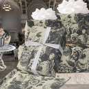 Search for black and white toile wrapping paper Antique
