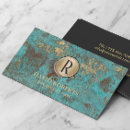 Search for teal and gold business cards Vintage