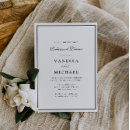 Search for rehearsal invitations Black and white