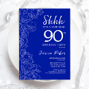 Search for royal blue and white invitations Elegant