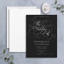 Search for black tie wedding invitations Typography