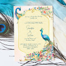 Search for teal and pink wedding invitations Floral