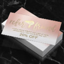 Search for hair stylist referral cards Makeup artist
