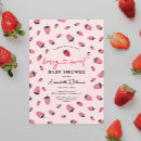 Search for strawberry baby shower invitations Farmers market