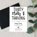 Search for thirty flirty and thriving invitations 30th