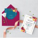 Search for bright floral wedding invitations Summer