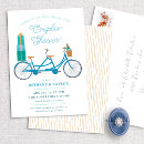 Search for bicycle bridal shower invitations Whimsical