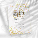 Search for classic 90th birthday invitations Gold