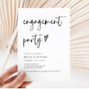 Search for engaged bridal shower invitations Black and white