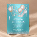 Search for turquoise and silver invitations Girly