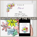 Search for bright flowers invitations Fun