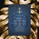 Search for nautical 50th birthday invitations Navy