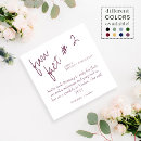 Search for plum wedding napkins Unique