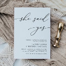 Search for she said yes engagement party invitations Calligraphy