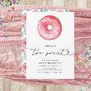 Search for two sweet donut birthday invitations 2nd
