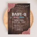 Search for bbq gender reveal invitations Babyq