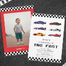 Search for racecar birthday invitations Second