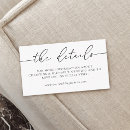 Search for minimalist wedding enclosure cards Website