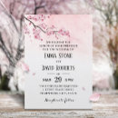 Search for watercolor cherry blossom wedding invitations Elegant