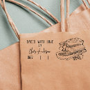 Search for bakery rubber stamps Baked with love