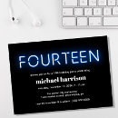 Search for blue neon invitations Black