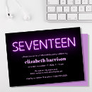 Search for 17 years old birthday invitations Trendy